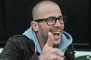 laughing