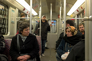 Subway chat in berlin