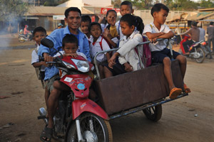 schoolbus in cambodia