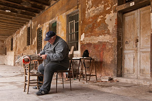 fisherman in venice